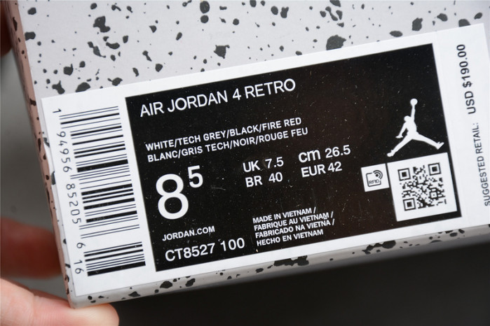 air jordan 4 retro white oreo (2021) ct8527-100