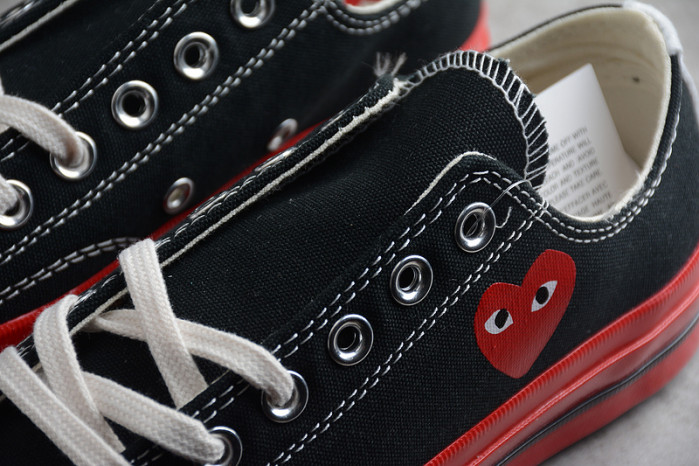 comme des garçons play x chuck 70 low