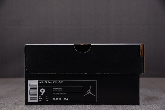 Jordan 17 OG Low Black Chrome 303891-004
